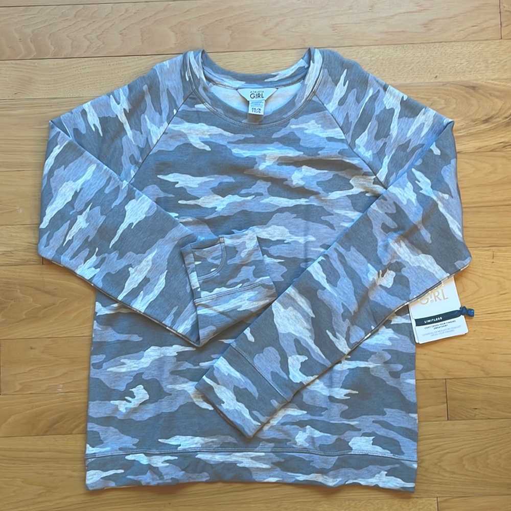 NWT Athleta Girl criss cross back sweatshirt